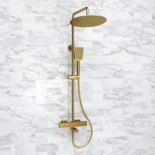 Душевой комплект WasserKRAFT A199.262.201.BG Thermo золото